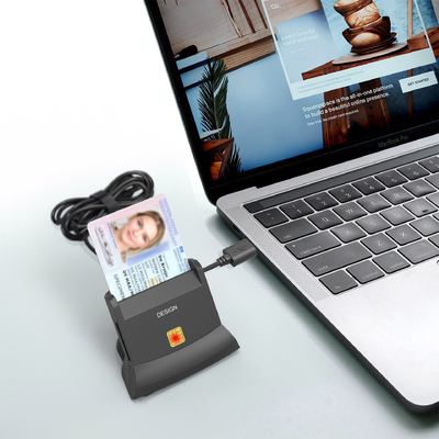 Smart Card Reader with USB Interface SIM/ID/ATM/IC Payment Card Bank Credit Card Chip Reader Writer
