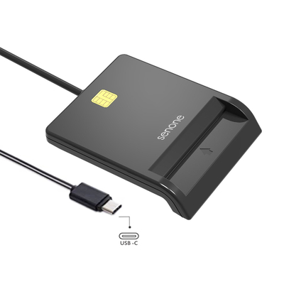 OEM Online Bank Writer Software Type-C USB Smart Card Reader for emv chip sim ic id credit card reader