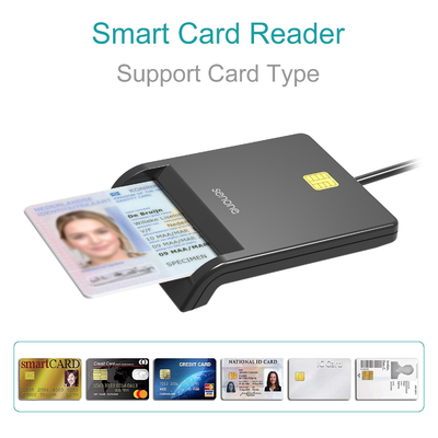 OEM Online Bank Writer Software Type-C USB Smart Card Reader for emv chip sim ic id credit card reader