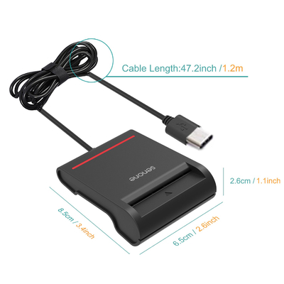 debit atm payment sim Type-C smart card reader emv multi ic id chip card reader