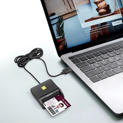 2022 New Wholesale Usb Emv Smart Cac Ic Sim Blue tooth Credit Card Reader