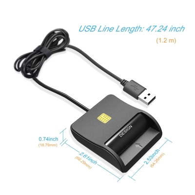 2022 New Wholesale Usb Emv Smart Cac Ic Sim Blue tooth Credit Card Reader