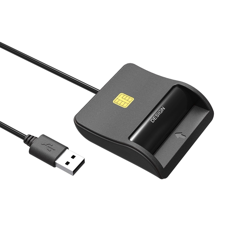 2022 New Wholesale Usb Emv Smart Cac Ic Sim Blue tooth Credit Card Reader