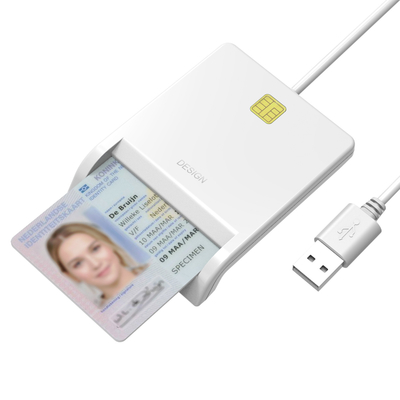 2025 New Launched Products White Id Usb Universal Smart Card Reader